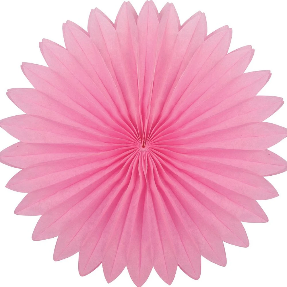 Plain fan, 40cm, Light Pink