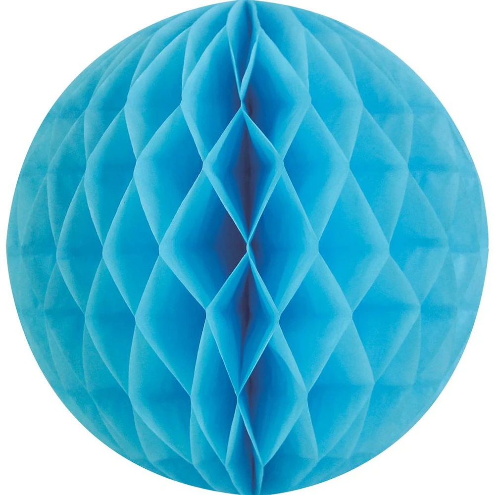Light Blue Lrg Paper Honeycomb Sphere