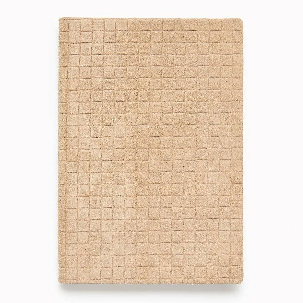 Jeremiah Brent Tan Woven Suede Leather Journal