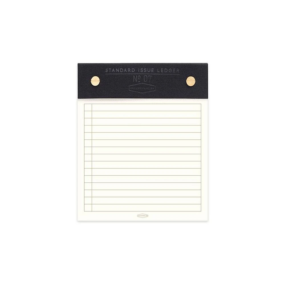 Black Standard Issue Ledger Notepad