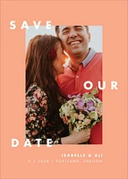 Bold Typography Save the Date