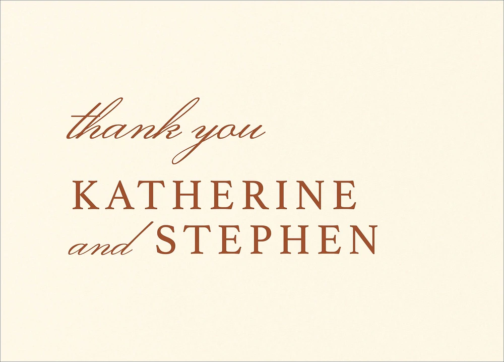 Minimal Arch Thank You Card