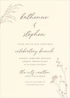 Dried Floral Brunch Invitation