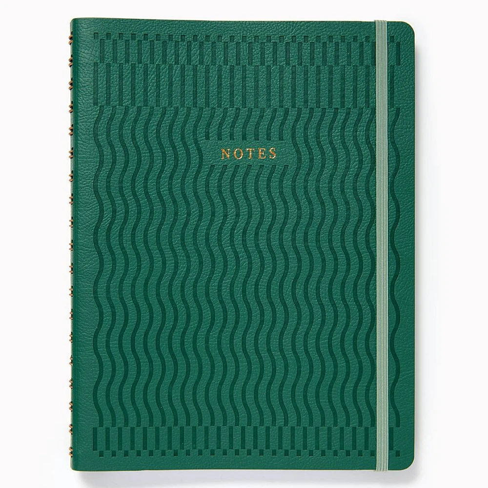 Paper Source Wavy Lines Faux Leather Semi Concealed Journal
