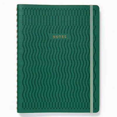 Paper Source Wavy Lines Faux Leather Semi Concealed Journal