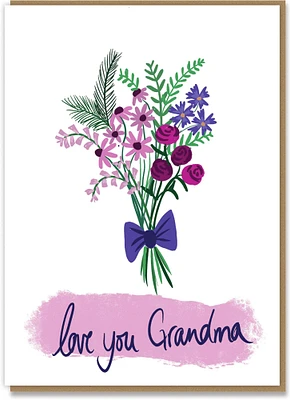 Mothers Day Greeting Card Love You Grandma