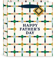Father's Day Diamond Check Gift Bag