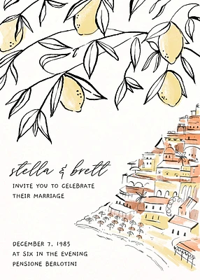 Amalfi Romance Wedding Invitation