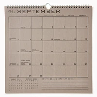 2025-2026 Paper Source Grid 17 Month Calendar
