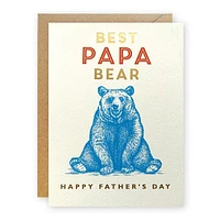 Papa Bear Father's Day Card