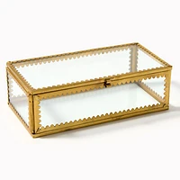 Jeremiah Brent Scalloped Brass Glass Box