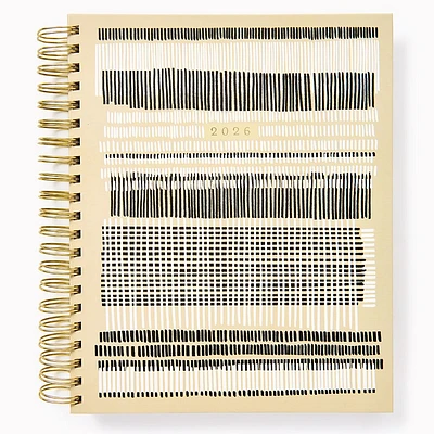 2025-2026 Paper Source B+W Minimalist Weekly Desk Planner