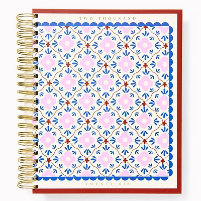 2025-2026 Paper Source Creative Borders Weekly Desk Planner
