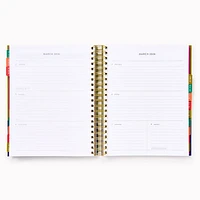 2025-2026 Paper Source Bold Floral Weekly Desk Planner