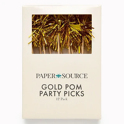 Gold Pom Party Picks