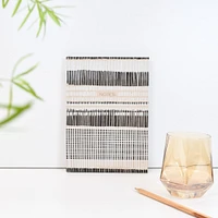 Recycled B&W Cross-stitch Lines Paper Source Journal