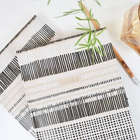 Recycled B&W Cross-stitch Lines Paper Source Journal