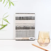Recycled B&W Cross-stitch Lines Paper Source Journal