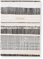 Recycled B&W Cross-stitch Lines Paper Source Journal