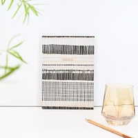 Recycled B&W Cross-stitch Lines Paper Source Journal