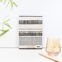 Recycled B&W Cross-stitch Lines Paper Source Journal