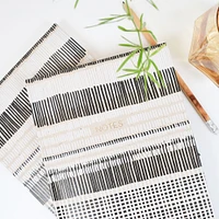 Recycled B&W Cross-stitch Lines Paper Source Journal