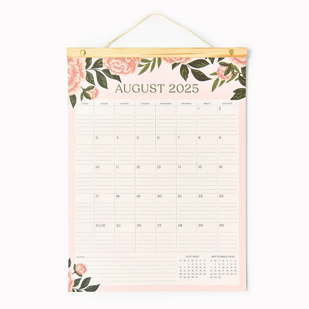 2025-2026 Paper Source Family Wall Calendar