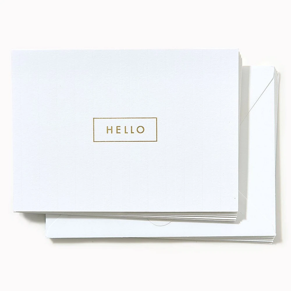 Hello Stripe Thank You Card Set
