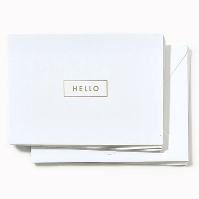 Hello Stripe Thank You Card Set