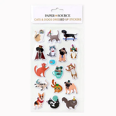 Cats & Dogs Dressed Up Sticker Sheet