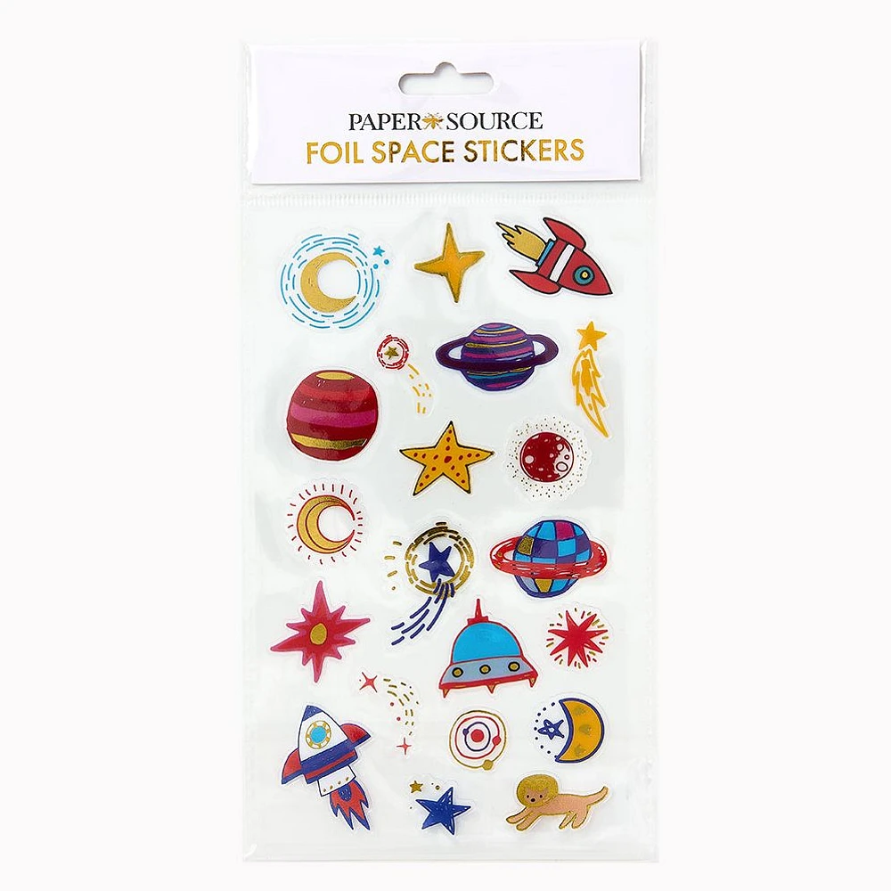 Foil Space Sticker Sheet