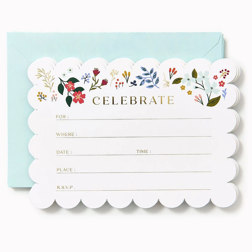 Primrose Party Invitations 10ct