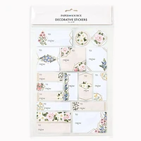 Parisian Floral Gift Labels 48 Pc