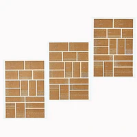 Simple Patterns on Kraft Gift Labels 48 Pc