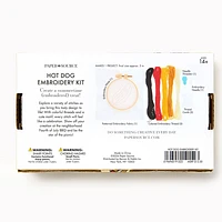 Hot Dog Embroidery Kit