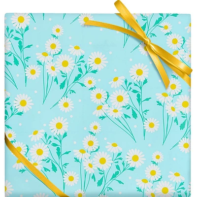 Daisies Continuous Roll Wrap 10'