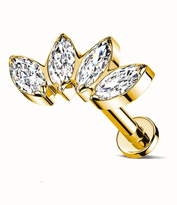 11MM 4 Marquise Curved