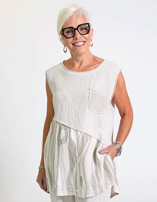 Vedette Linen Top