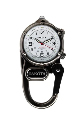 Miniclip Microlight - Antique Silver Case White Dial
