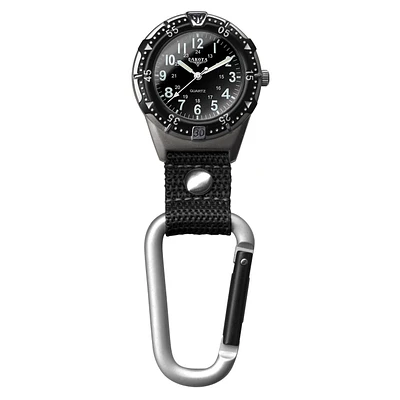 Alum Backpacker - Silver Case Black Dial