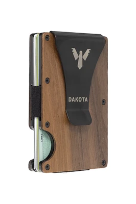 Card Holder Money Clip - Walnut