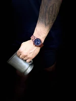 Wood Spider Midsize - Olivewood Case. Ebonywood Dial. Olivewood/Ebonywood Band