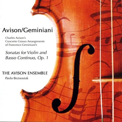 Avison/ Avison Ensemble - Sonatas for Violin & Basso Continuo Op 1