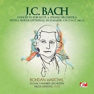 J.C. Bach - Concerto Flute & String Orchestra 2 Horns