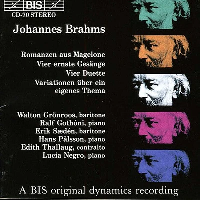 Brahms/ Saeden/ Thallaug/ Palsson/ Negro - Songs from Magelone