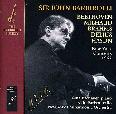 New York Po Sir John Barbirolli - New York Concerts 1962-Brahms Beethoven Milhaud