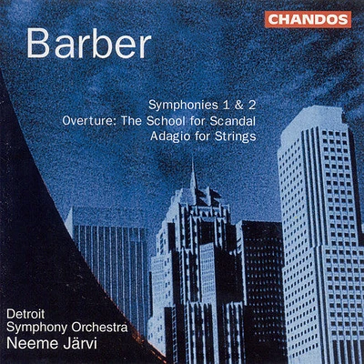 Barber/ Jarvi/ Detroit Symphony Orchestra - Symphony 1 Op 9 / Symphony 2 Op 19