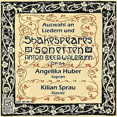 Shakespeare/ Huber/ Sprau - Shakespeares Sonnets & Lieder