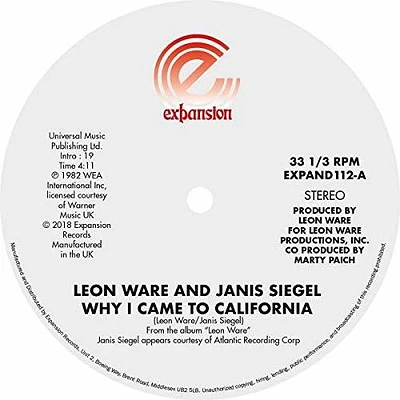 Leon Ware - Why I Came To California / Can I Touch You There