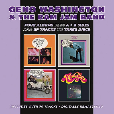 Geno Washington & the Ram Jam Band - Hand Clappin' Foot Stompin' Funky-Butt... Live! / Shake A Tail Feather/ Hipsters, Flipsters, Finger-Poppin' Daddies! / Running Wild Plus A &B Sides & EP Tracks